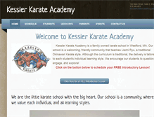 Tablet Screenshot of kesslerkarateacademy.com